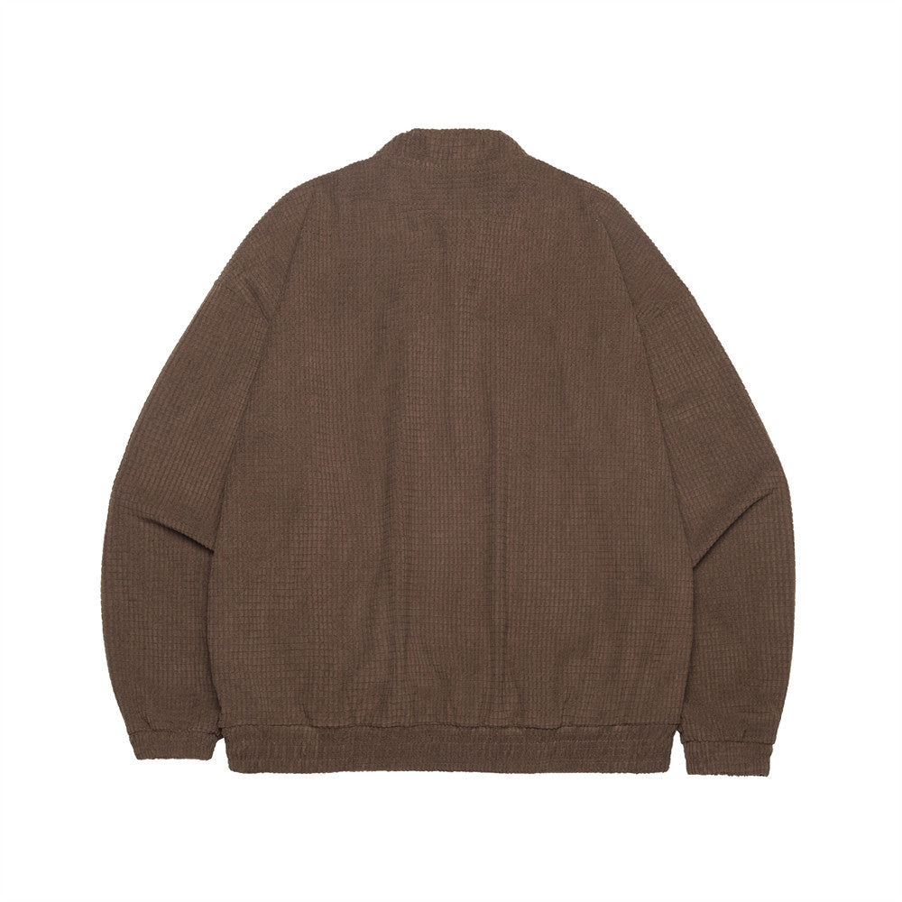 Half-Zip Drawstring Streetwear Pullover Sweater
