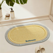 Water-absorbent Stain-resistant Non-slip Household Bathroom Floor Mat
