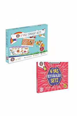 Age-appropriate activity and attention development set for 4-year-olds