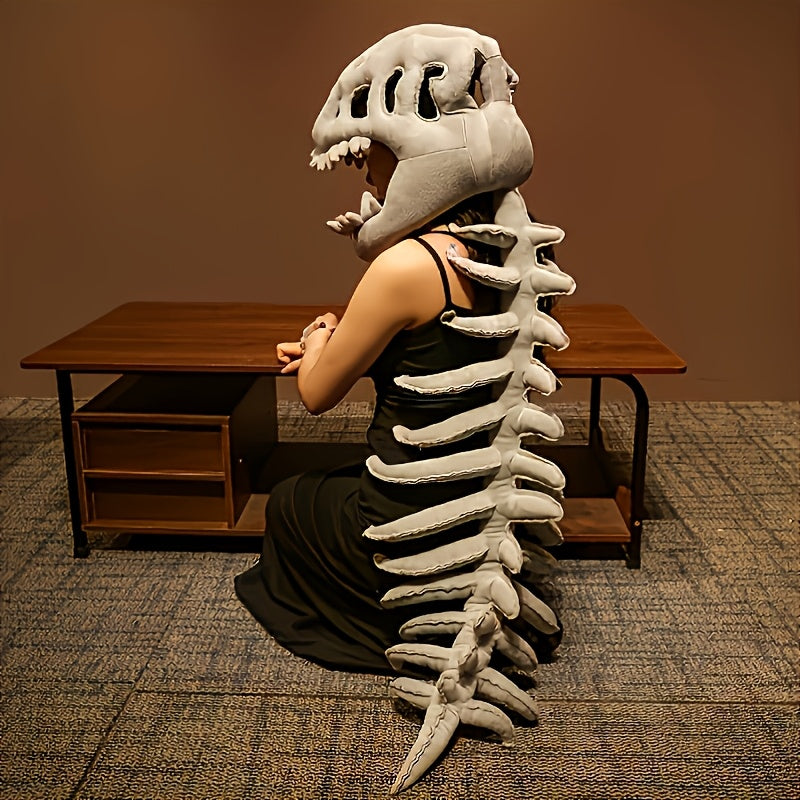 Dinosaur Skeleton Costume Onesie with Plush Spine Headband