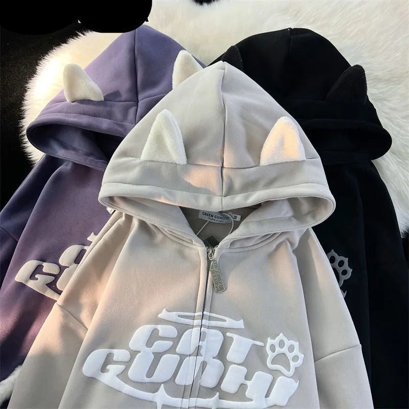Women's Fleece-Lined Hooded Winter Sweater