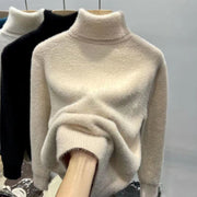 Inner Thickened Fleece-lined Top Sweater