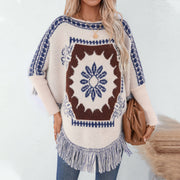 Women's Vintage Off-neck Pullover Shawl