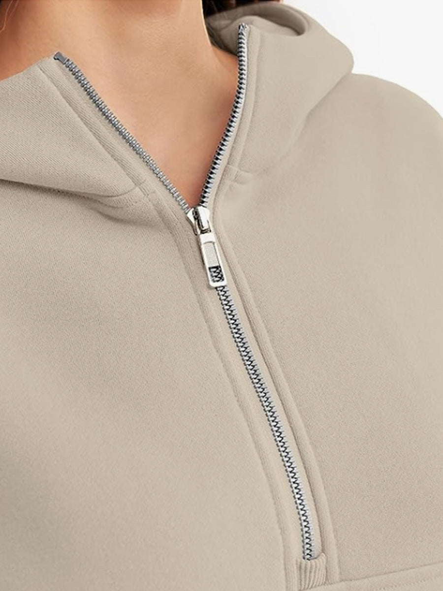 Cozy Oversized Zip-Up Hoodie for Fall & Winter