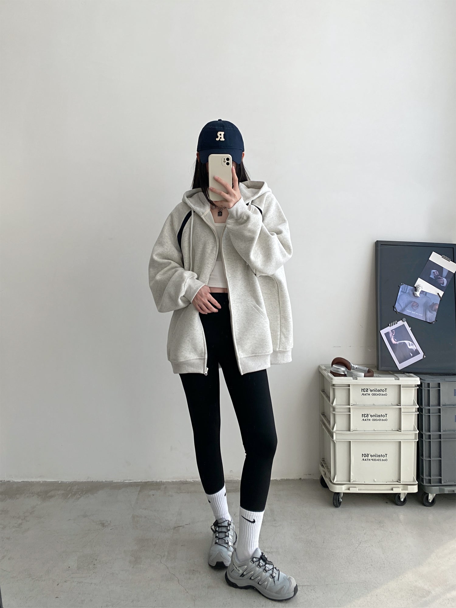 Women's Cozy Zip-Up Hooded Sweater Coat