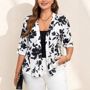 Floral Chiffon Short Sleeve Dress – Slim Fit, Light & Breezy