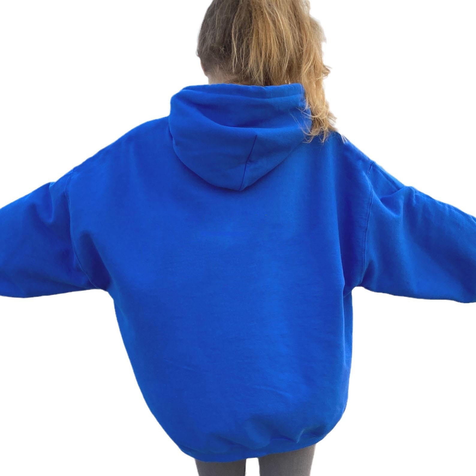 Cozy Fleece-Lined Kangaroo Pocket Drawstring Hoodie