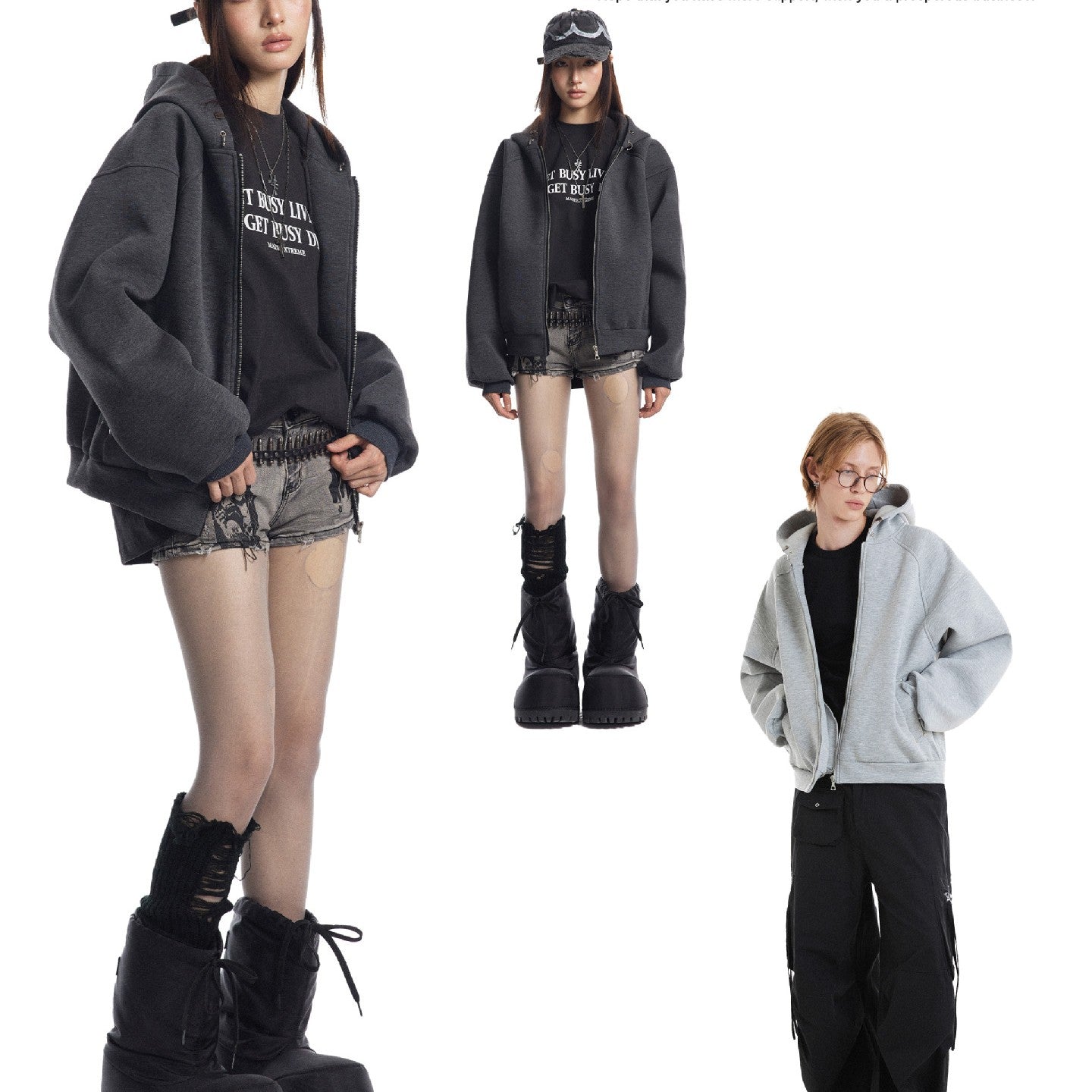Cozy Unisex Zip-Up Hoodie Sweatshirt