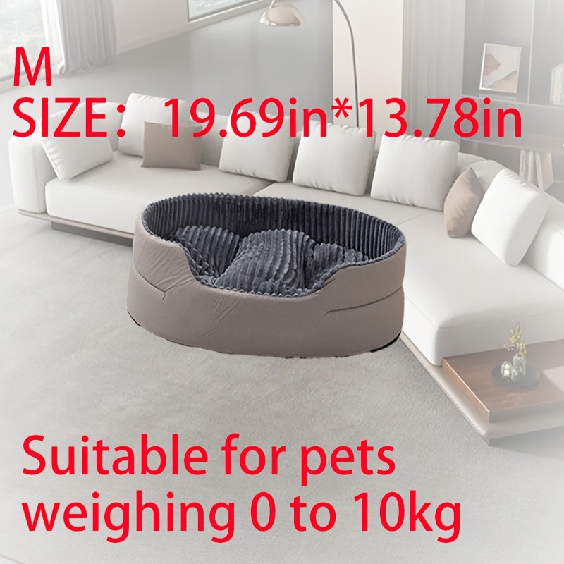 Luxurious Dog Bed - Plush Bite-resistant & Kennel, All-season Orthopedic-like Support, Machine Washable Pet Bed With Easy-clean Surface, No Assembly Needed - For Large, Medium, Small, Extra-small