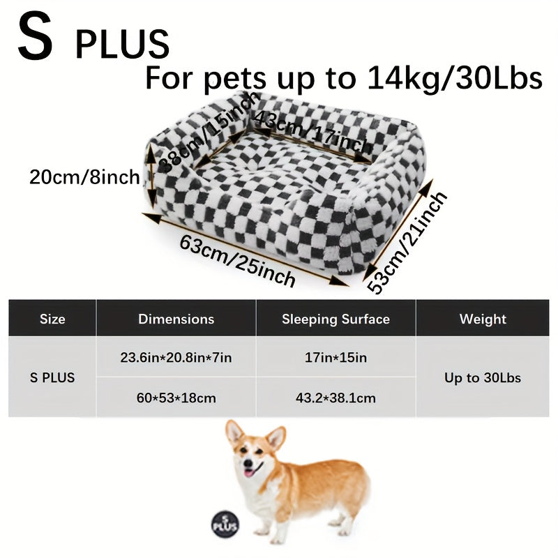 2-in-1 Dog Bed & Cat Bed - All-season Pet Sofa With Non-slip Bottom, Soft Cushioned Interior - Heavy-duty Polyester Bed For Large, Medium, Small Dogs - Indoor/outdoor Use - Easy-clean Pet Bed For