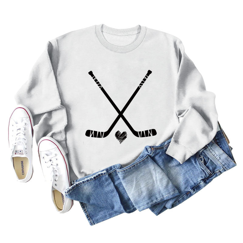 Plus Size Casual Long Sleeve Letter Print Autumn Sweater