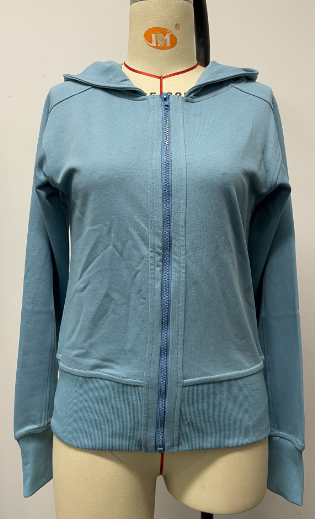 Women's Slim Cotton Zip Hoodie Windproof Cardigan