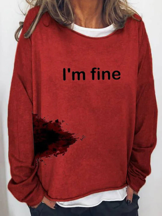 Halloween Women's Casual Long Sleeve Loose Hoodie