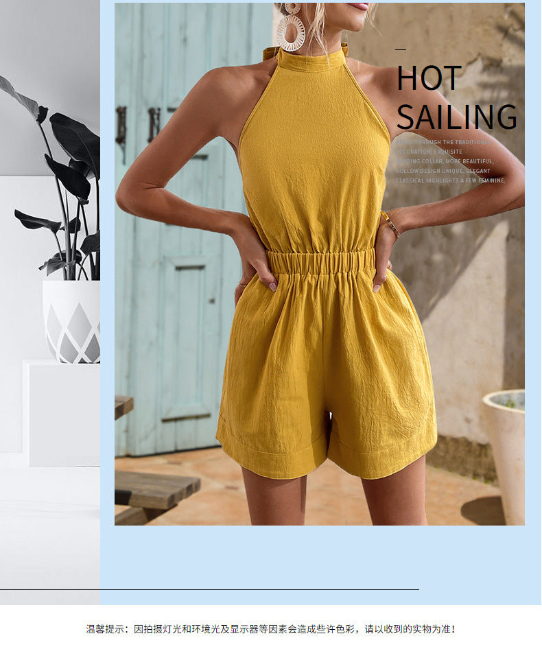 Women's Slim Fit Sleeveless Cotton Leotard