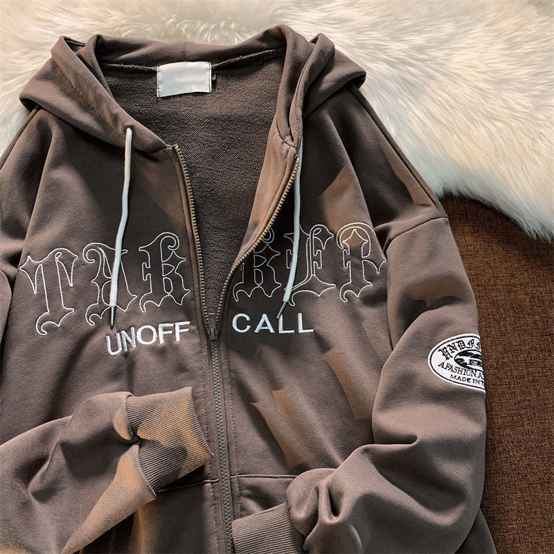 Oversized Couple's Streetwear Hooded Jacket