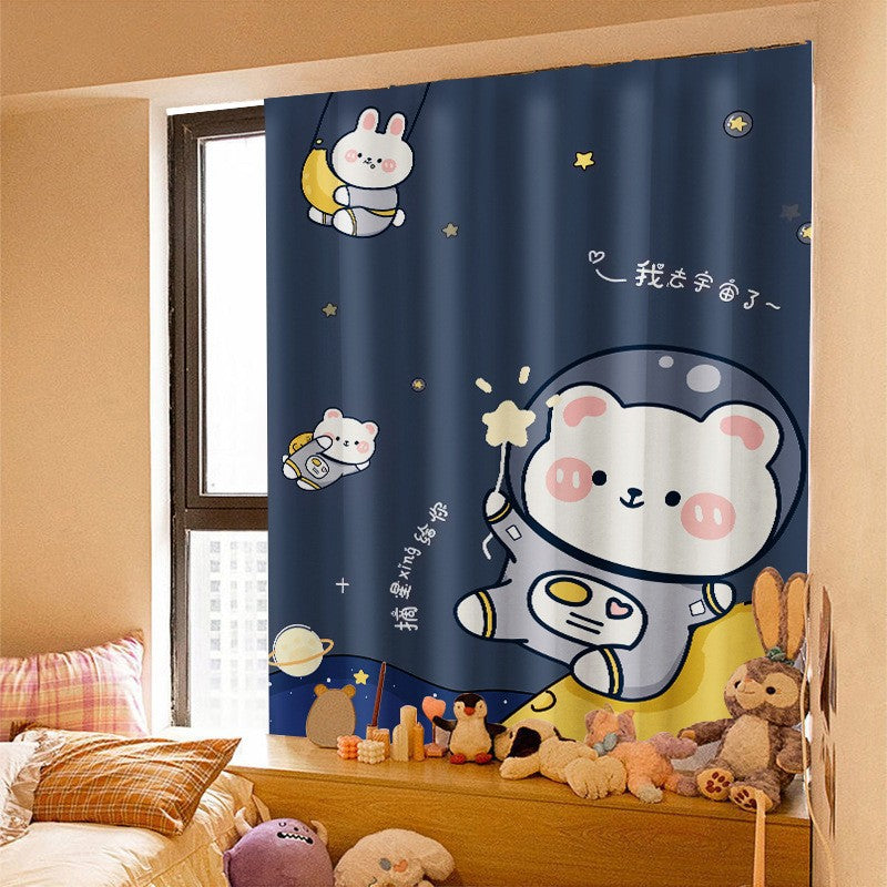 Printed Velcro Cabinet Curtain Cartoon Children's Room