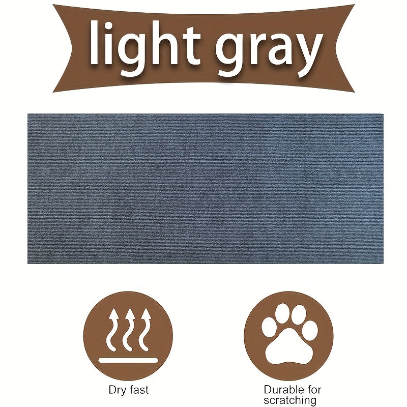 Interactive Cat Scratching Mat & Climbing Board - Multi-size Pack, Durable Polyester, Modern Design With Colorful Stripes, Perfect Gift For Cats