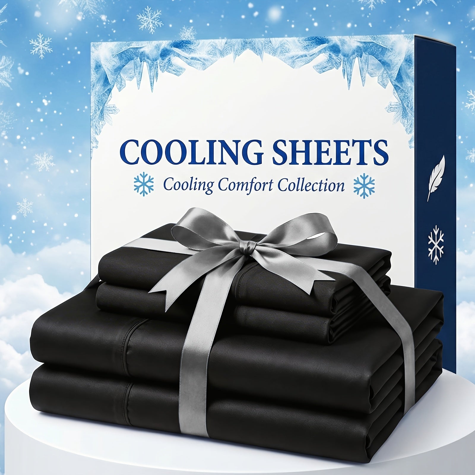Bamboo Fiber Bed Sheet Set with Extra Deep Pockets - Breathable and Cooling
