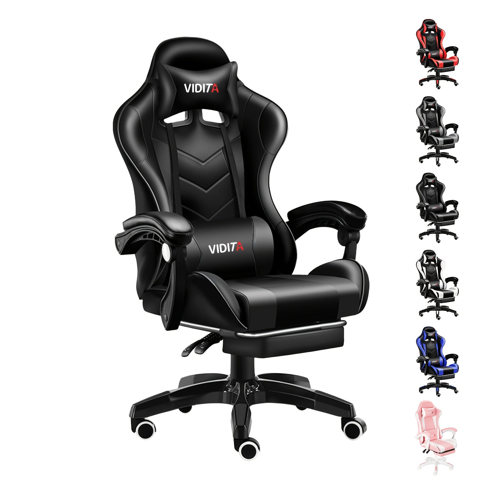 Ergonomic Gaming Office Chair with Lumbar Support – Racing Style