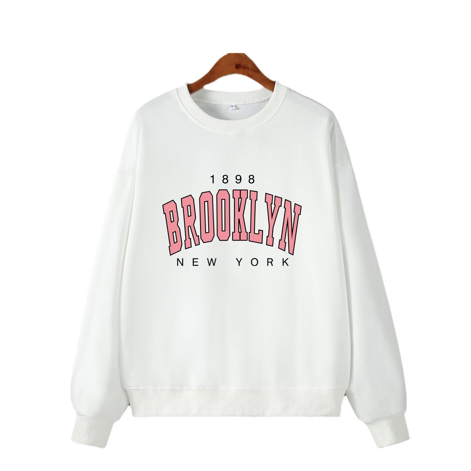 Women's Casual Loose Long-Sleeve Letter Sweater