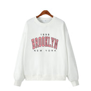 Women's Casual Loose Long-Sleeve Letter Sweater