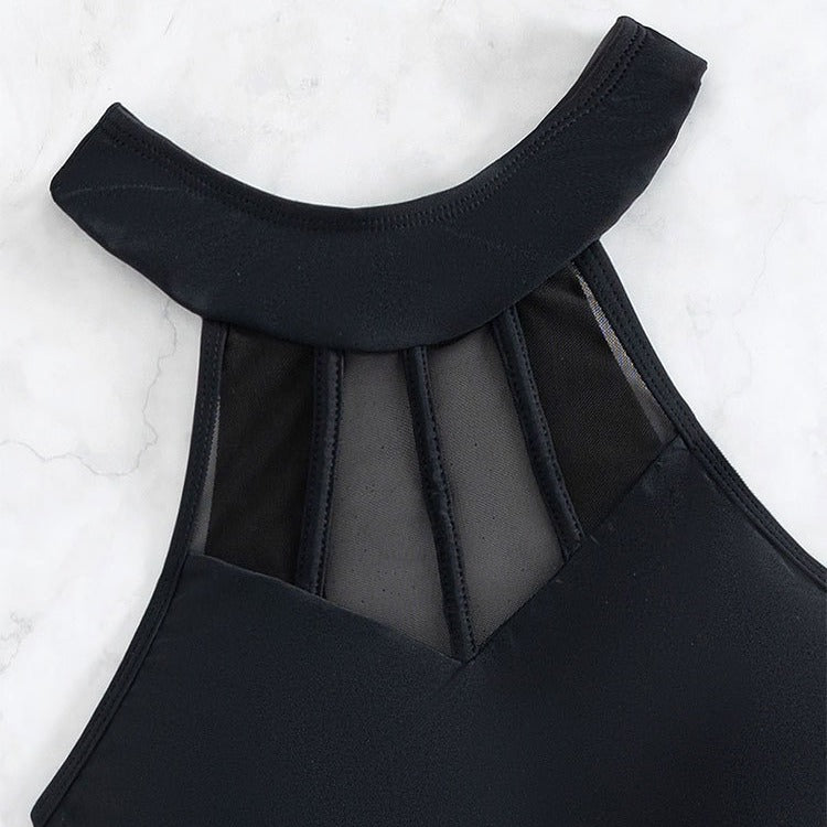 Chic Mesh Backless Women's One-Piece Swimsuit