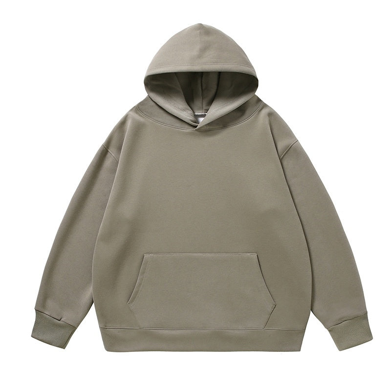 Cozy Velvet Padded Hooded Sweatshirt for Men & Women