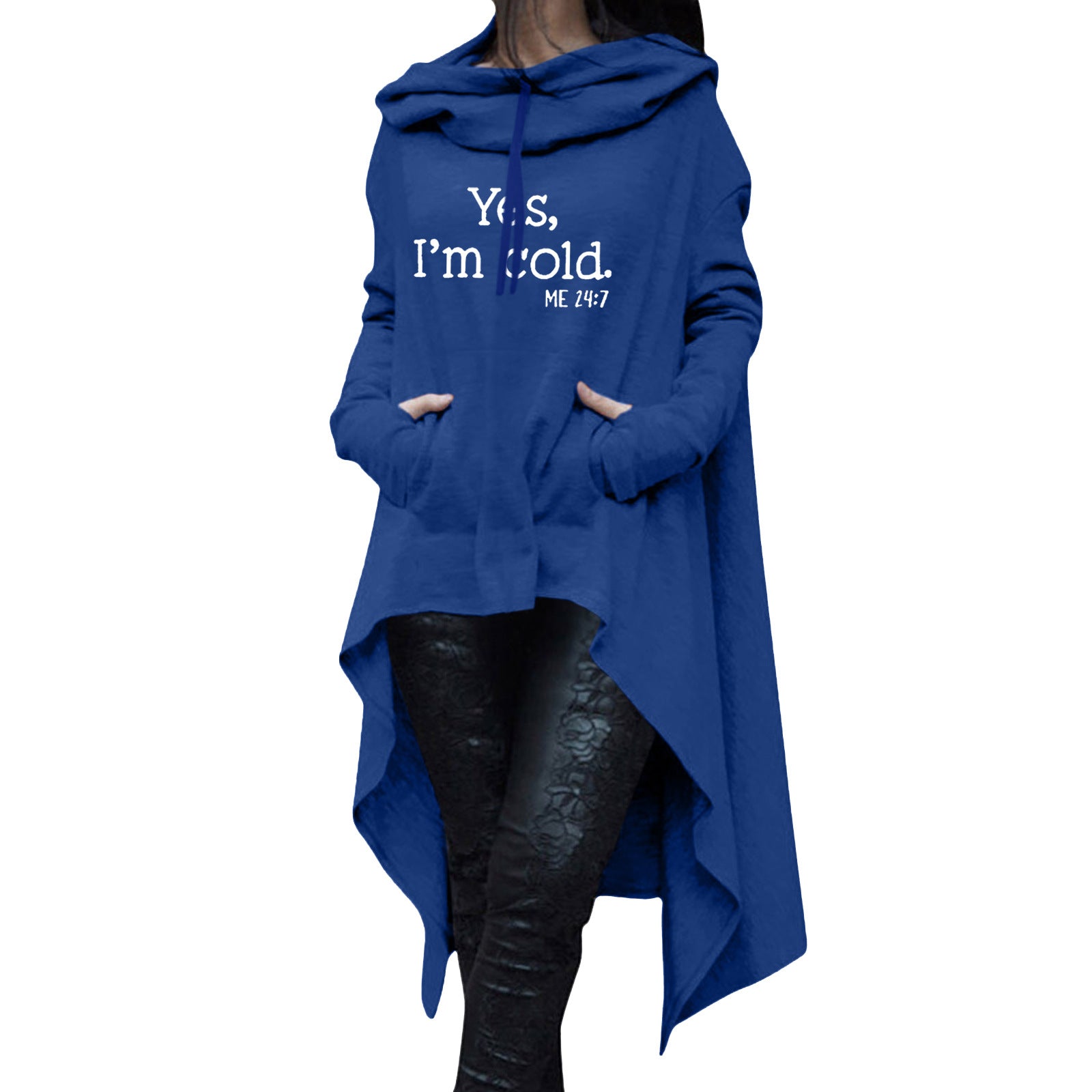 Plus Size Halloween Print Mid-Length Casual Hoodie