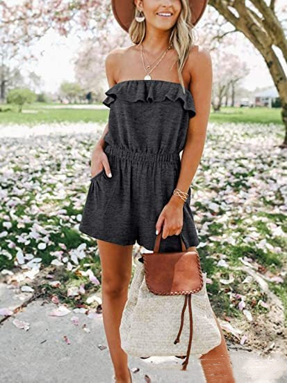 Chic Off-Shoulder Ruffle Jumpsuit