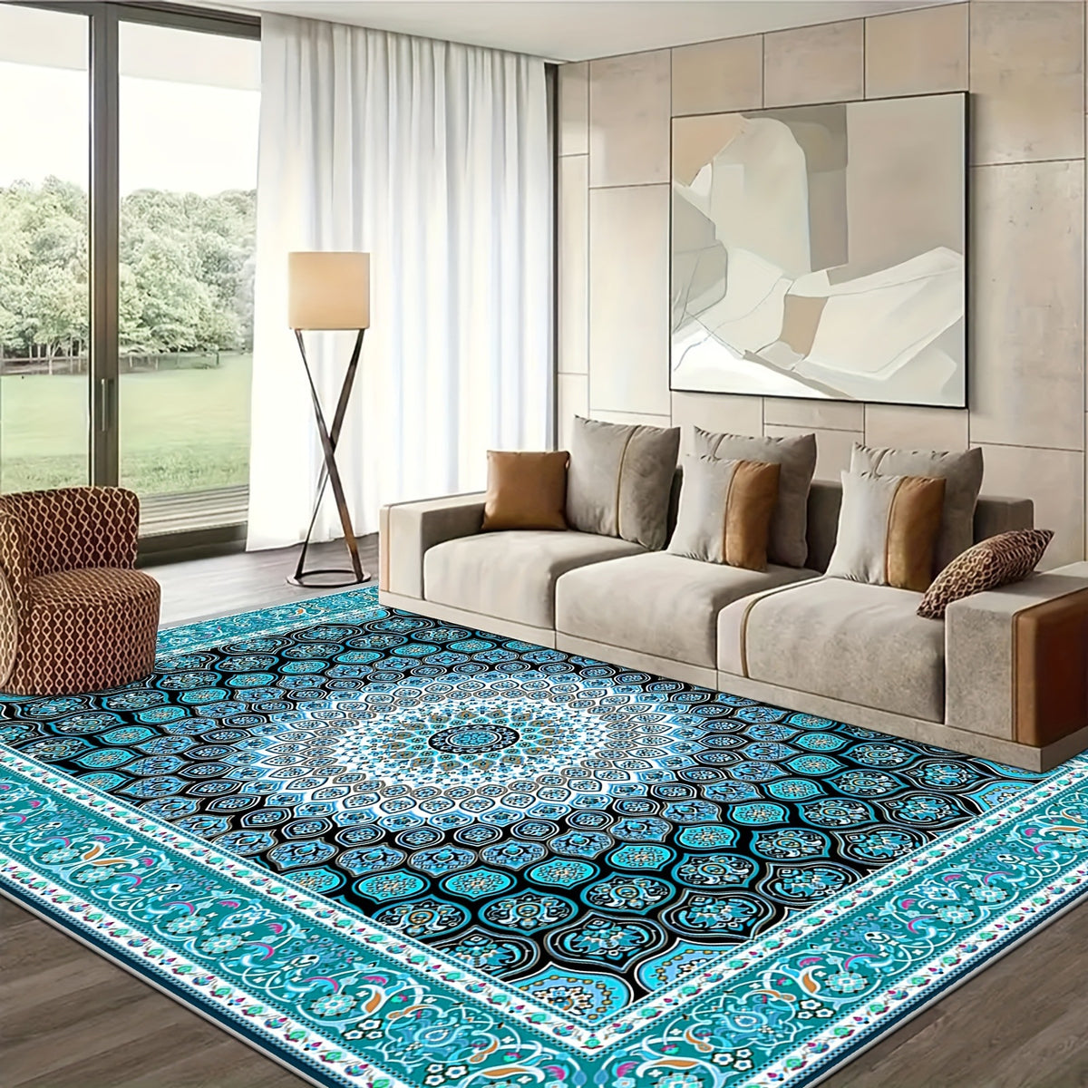 Velvet Dust-proof Door Mat for Hotel Entrances Exuding a Sense of Luxury
