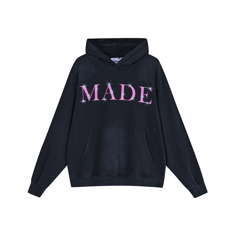 Cozy Letter Print Oversized Sweatshirt for Women