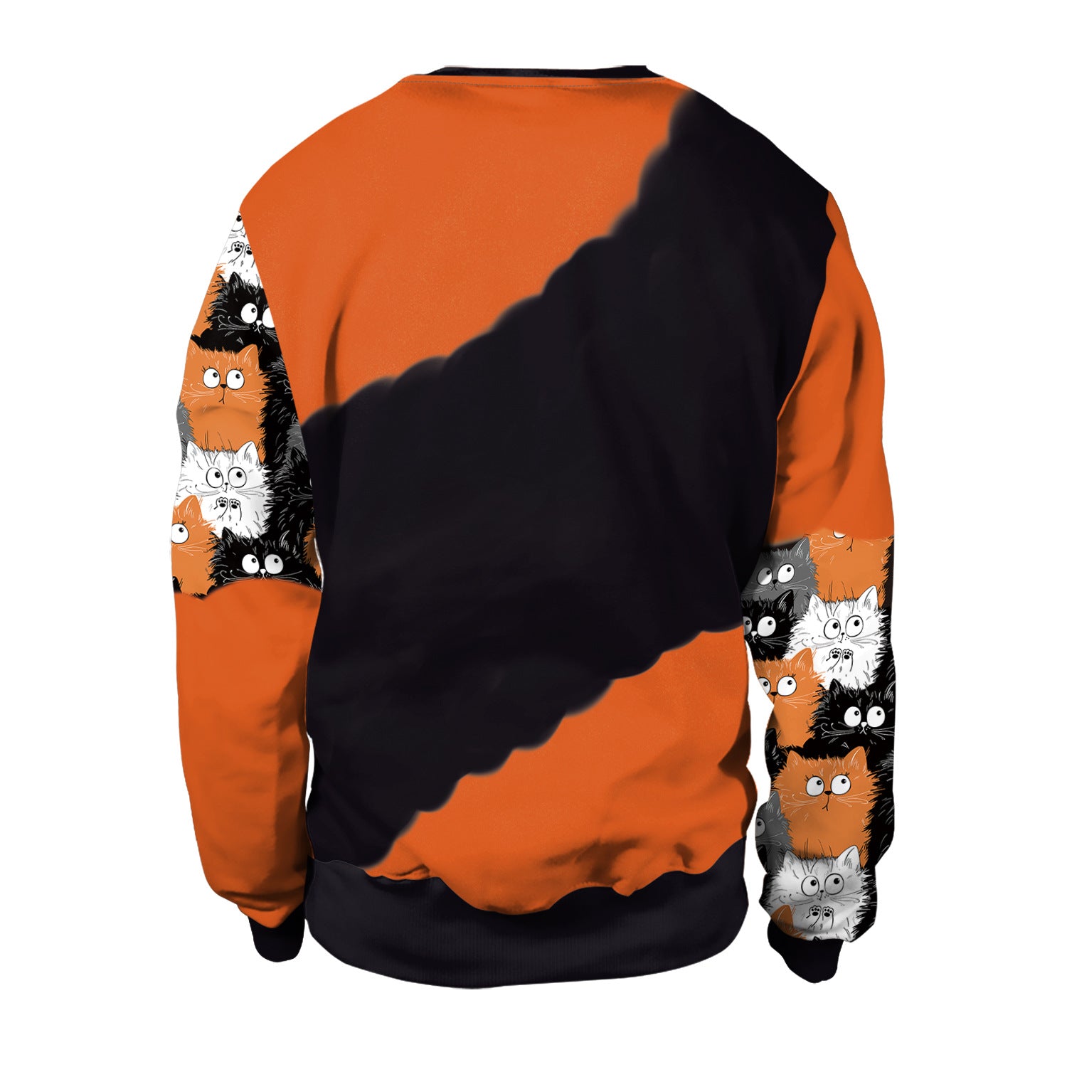 Women's Funny Pumpkin Halloween Graphic Long-Sleeve Sweater
