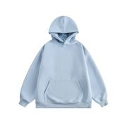 Cozy Solid Color Couple's Casual Pullover Hoodie