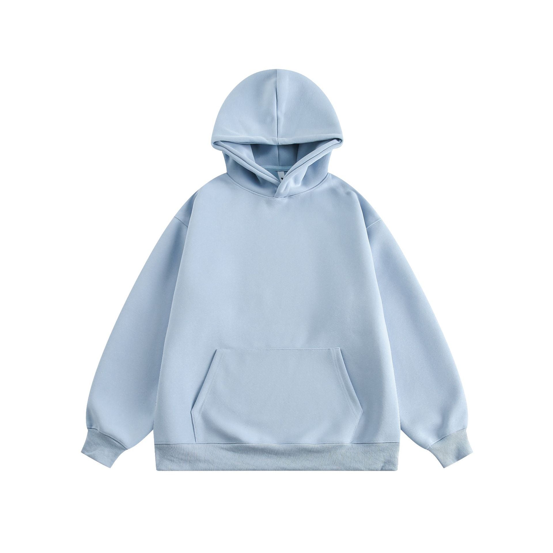 Cozy Solid Color Couple's Casual Pullover Hoodie