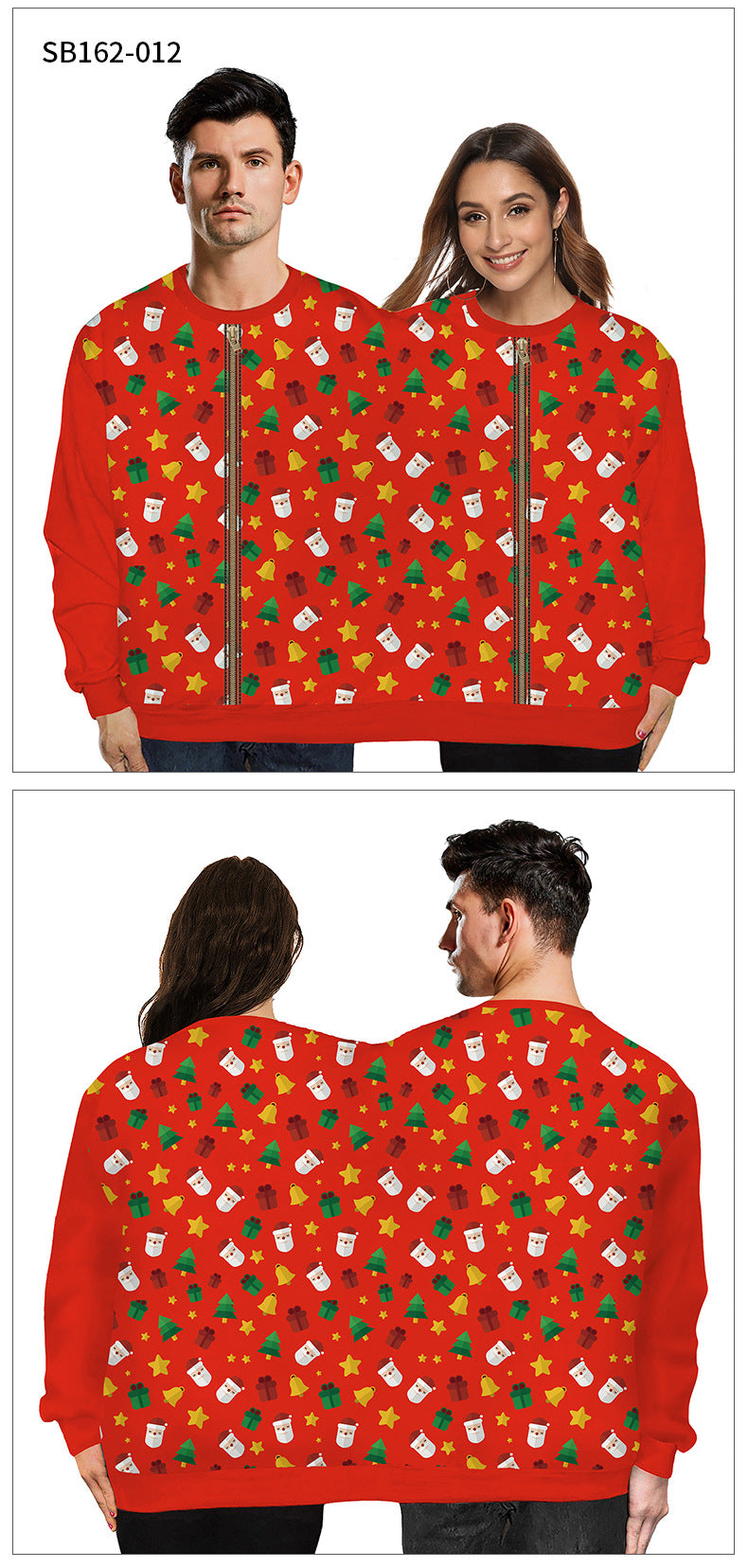 Long Sleeved Sweater For Christmas One Piece Lovers