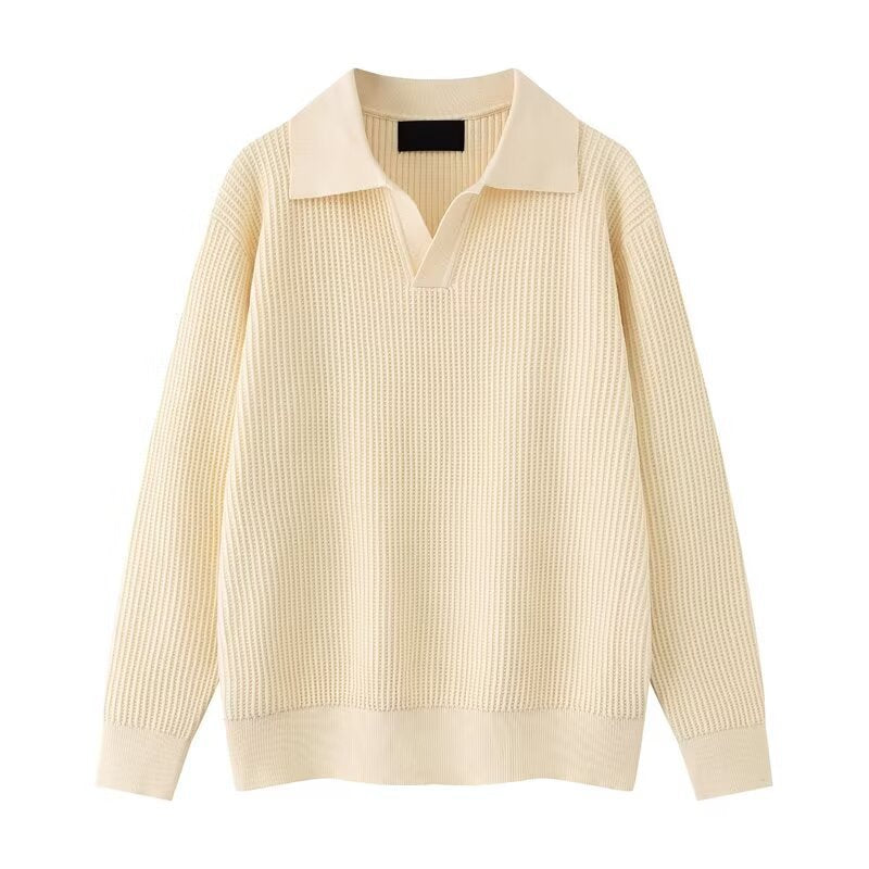 Comfortable Loose-Fit Crew Neck Top