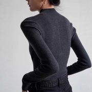 High-end Merino Wool Mock-neck Sweater