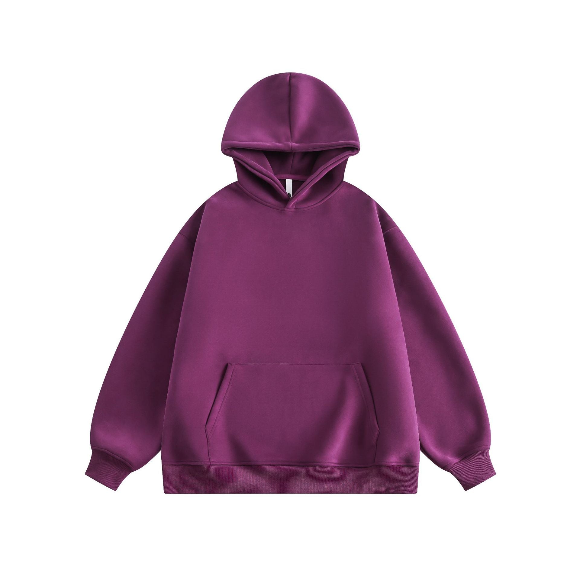 Cozy Solid Color Couple's Casual Pullover Hoodie