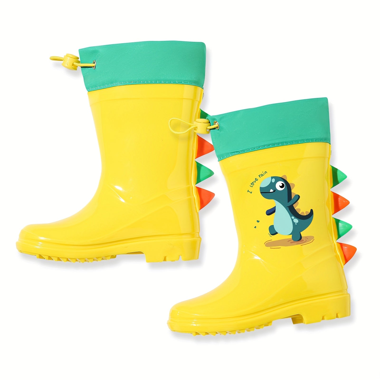 Children's Mid-Calf Dinosaur Rain Boots – Non‑Slip, Suitable for Ages 1‑8