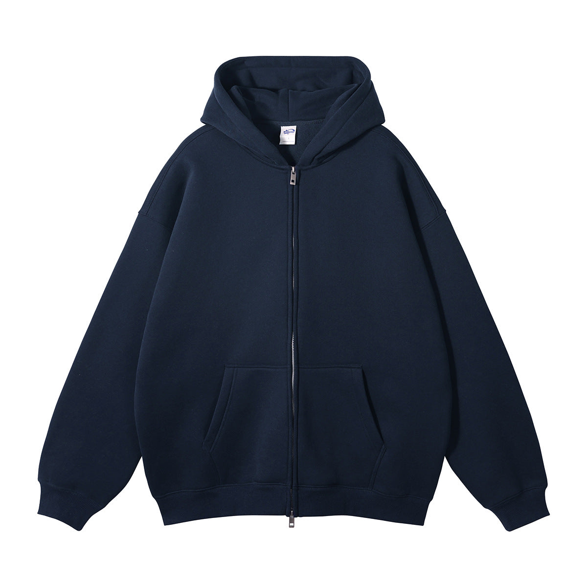 Men's Fleece-Lined Thickened Loose Streetwear Hoodie