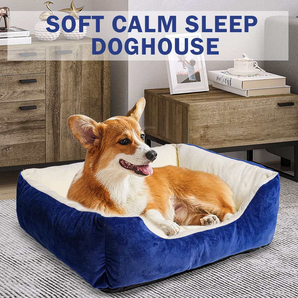 Luxurious Dog Bedrectangle Dog Bed All Size Dog, Ultra-soft Luxurious Dog Bed Kennel  Plush, Bite-resistant, Dirt-proof, Comfort,durable Pet Bed With Anti-slip Bottom