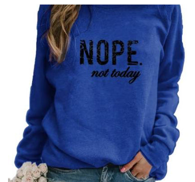 Women's Printed Round Neck Fashion Pullover Sweater