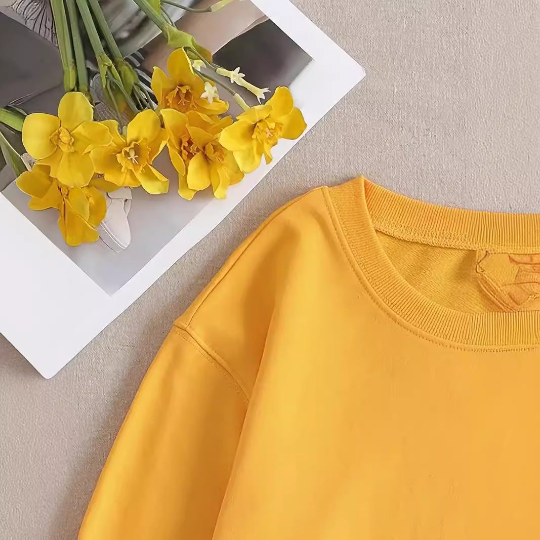 Women's Printed Crew Neck Sweatshirt