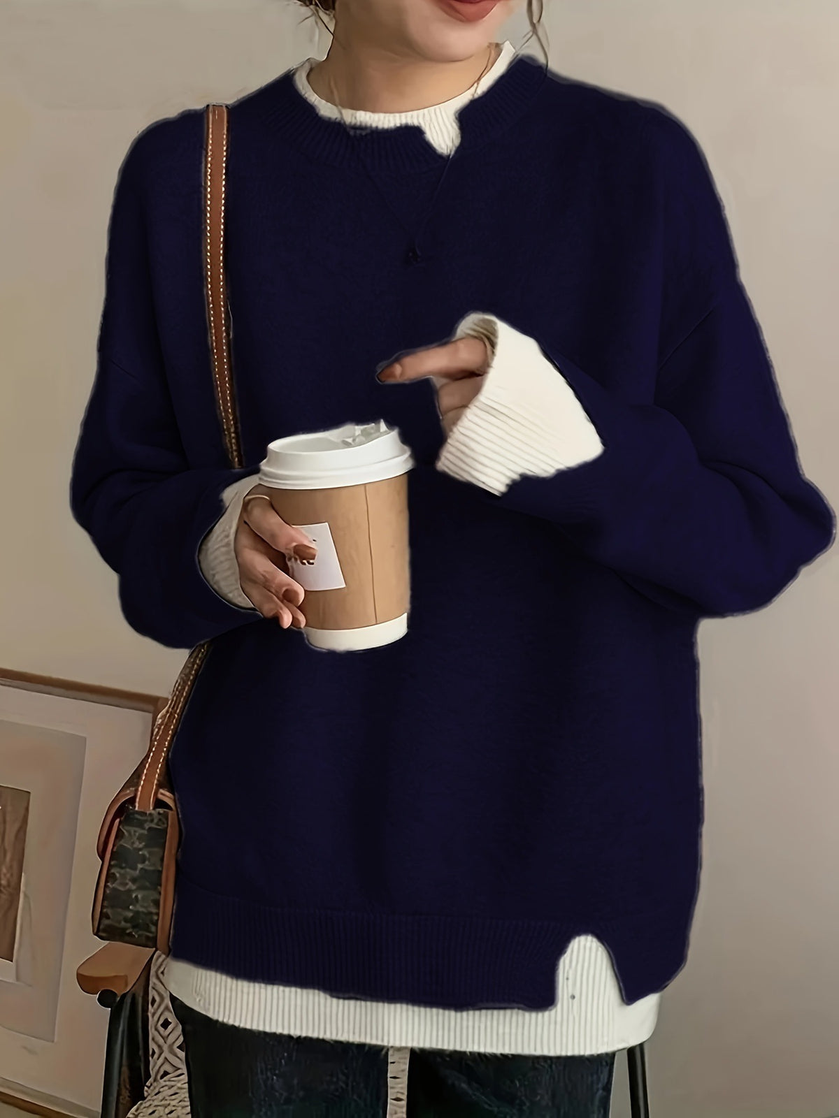 Round Neck Sweater Soft Sweater