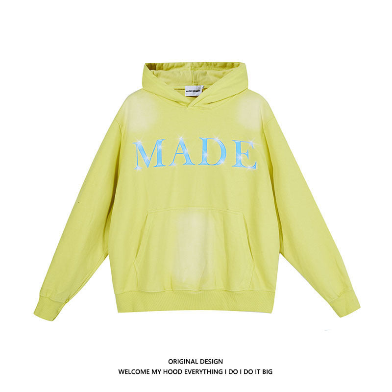 Cozy Letter Print Oversized Sweatshirt for Women