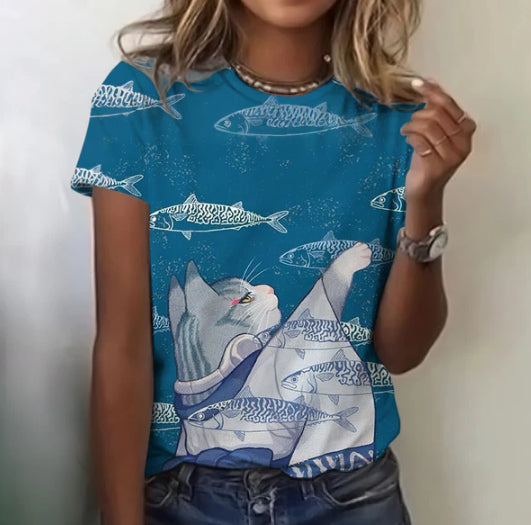 Trendy 3D Anime Print T-Shirt – Bold, Comfortable, Casual
