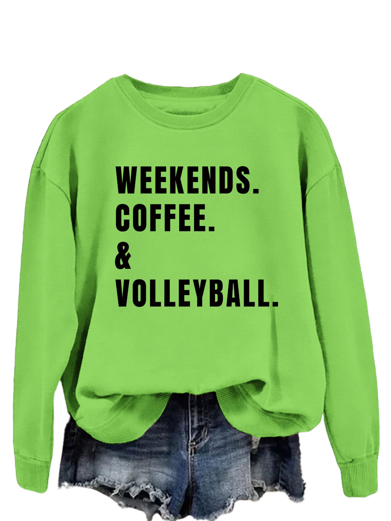 Women's Cozy Round Neck Long Sleeve Loose Sweatshirt