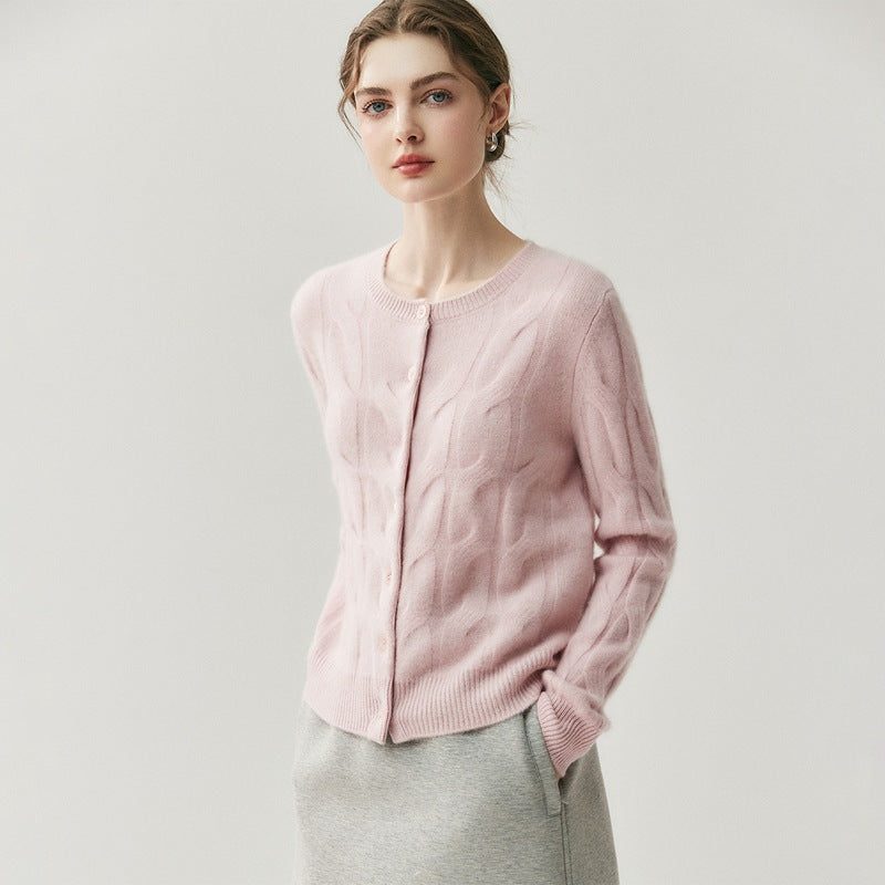 Ribbed Sweater with a Crew Necksoft