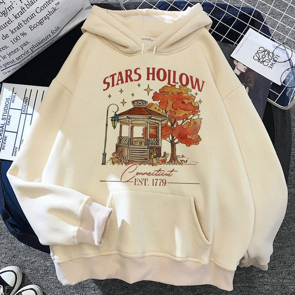 Cute Kiwi Fruit College Style Girls' Hooded Pullover