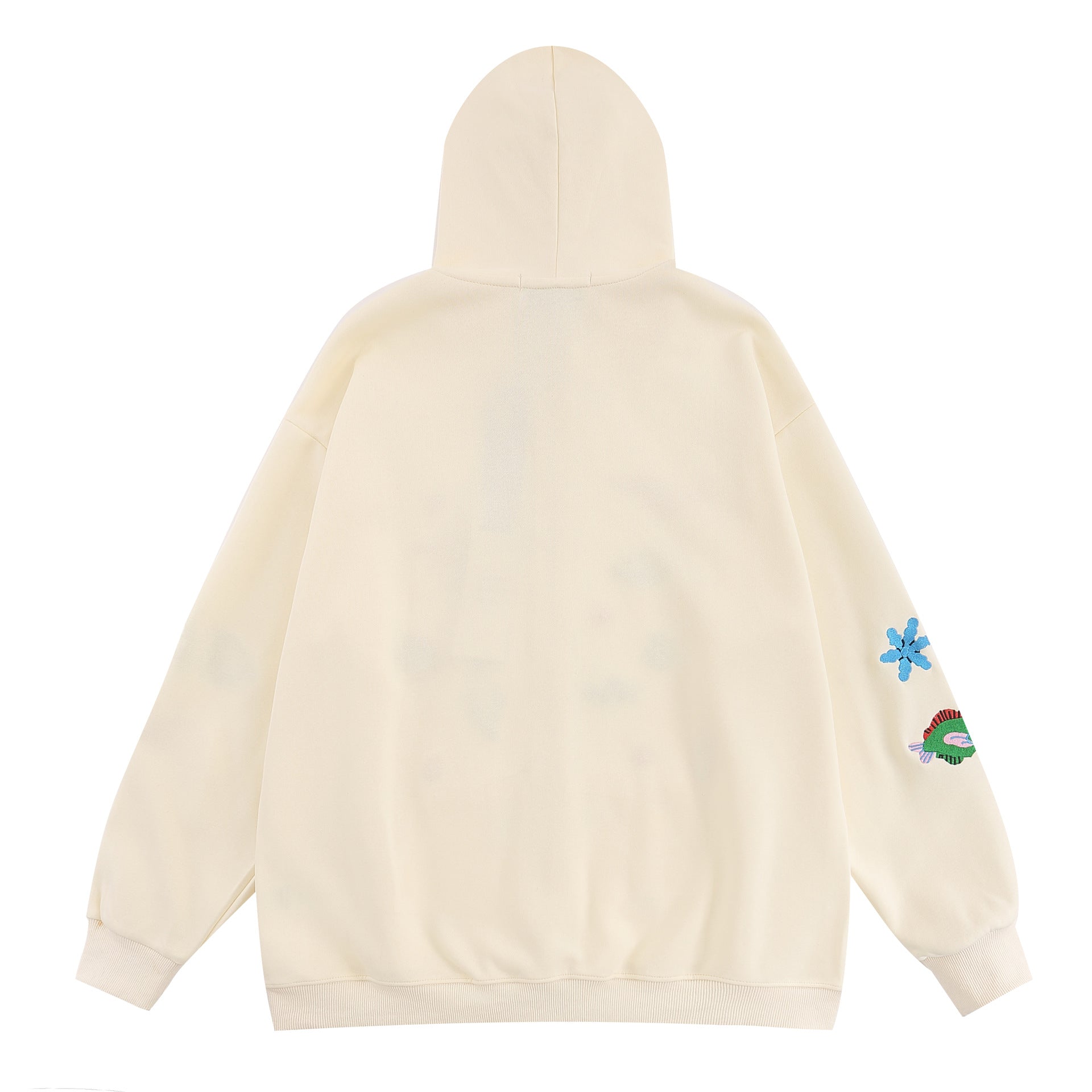 Japanese Style Geometric Hooded Zipper Cardigan